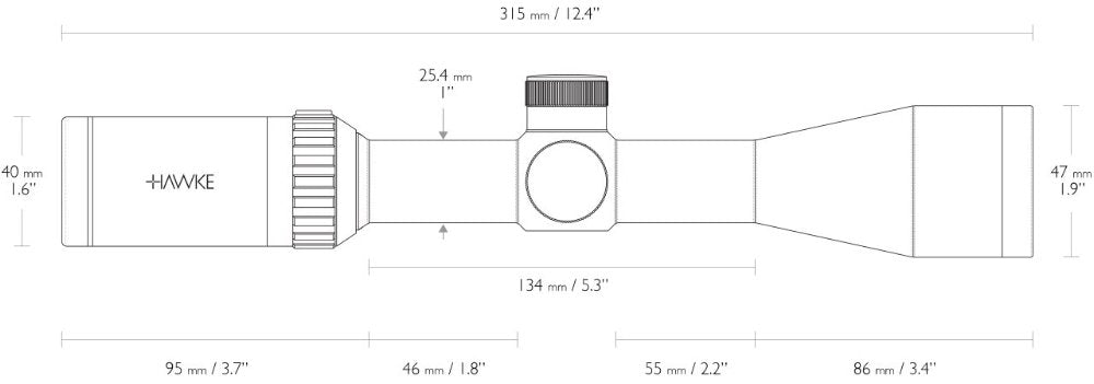 Vantage IR 3-9x40 Mil Dot - Hawke