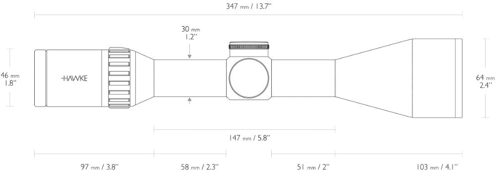 Endurance 30 WA - 3-12x56 LR Dot (8x) – Hawke