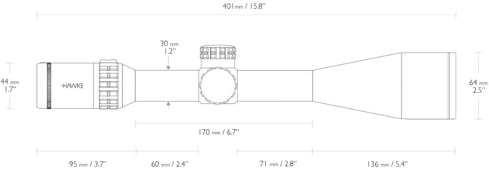 Frontier 30 SF - 5-30x56 Mil Pro (20x) – Hawke
