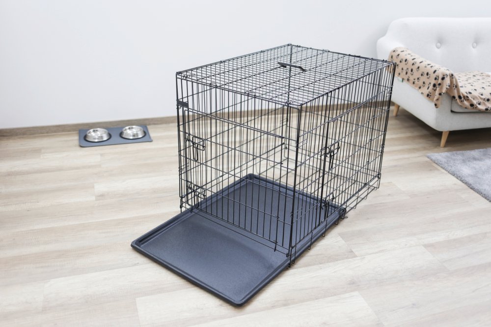 Hundbur i stål hopfällbar - 92x63x74 cm – Kerbl