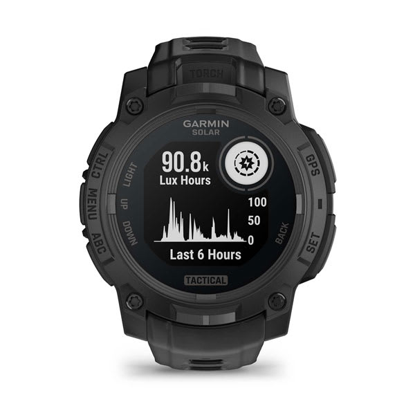 Instinct® 3 – 45 mm, Solar, Tactical Edition, Svart med Svart rem – Garmin