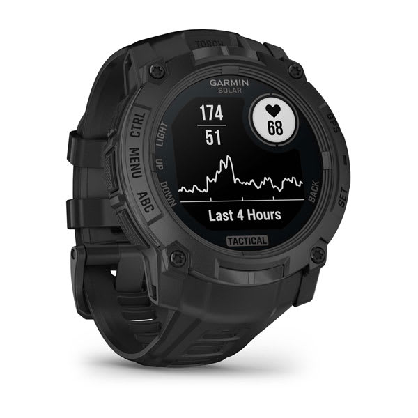 Instinct® 3 – 50 mm, Solar, Tactical Edition, Svart med Svart Rem – Garmin