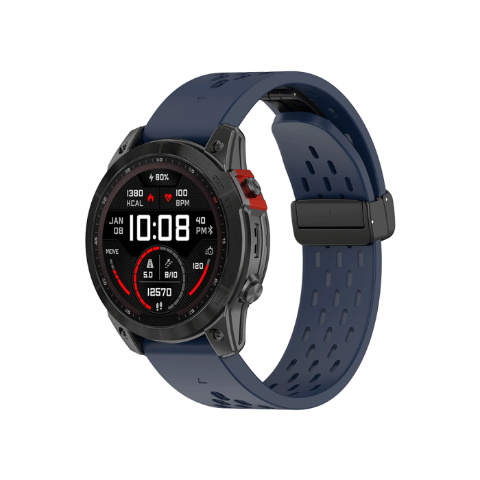 QuickFit® 22 urremme, Navy silikonerem 3