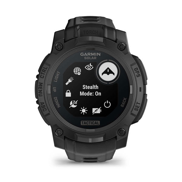 Instinct® 3 – 45 mm, Solar, Tactical Edition, Svart med Svart rem – Garmin