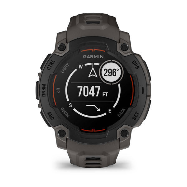 Instinct® E – 45 mm, Svart med Charcoal rem – Garmin