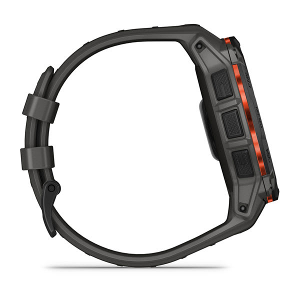 Instinct® 3 – 50 mm, Solar, Svart med Charcoal Rem – Garmin