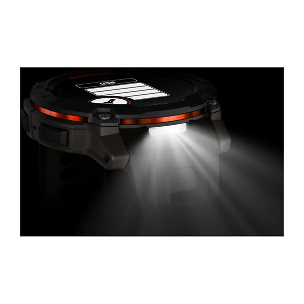 Instinct® 3 – 50 mm, Solar, Svart med Charcoal Rem – Garmin