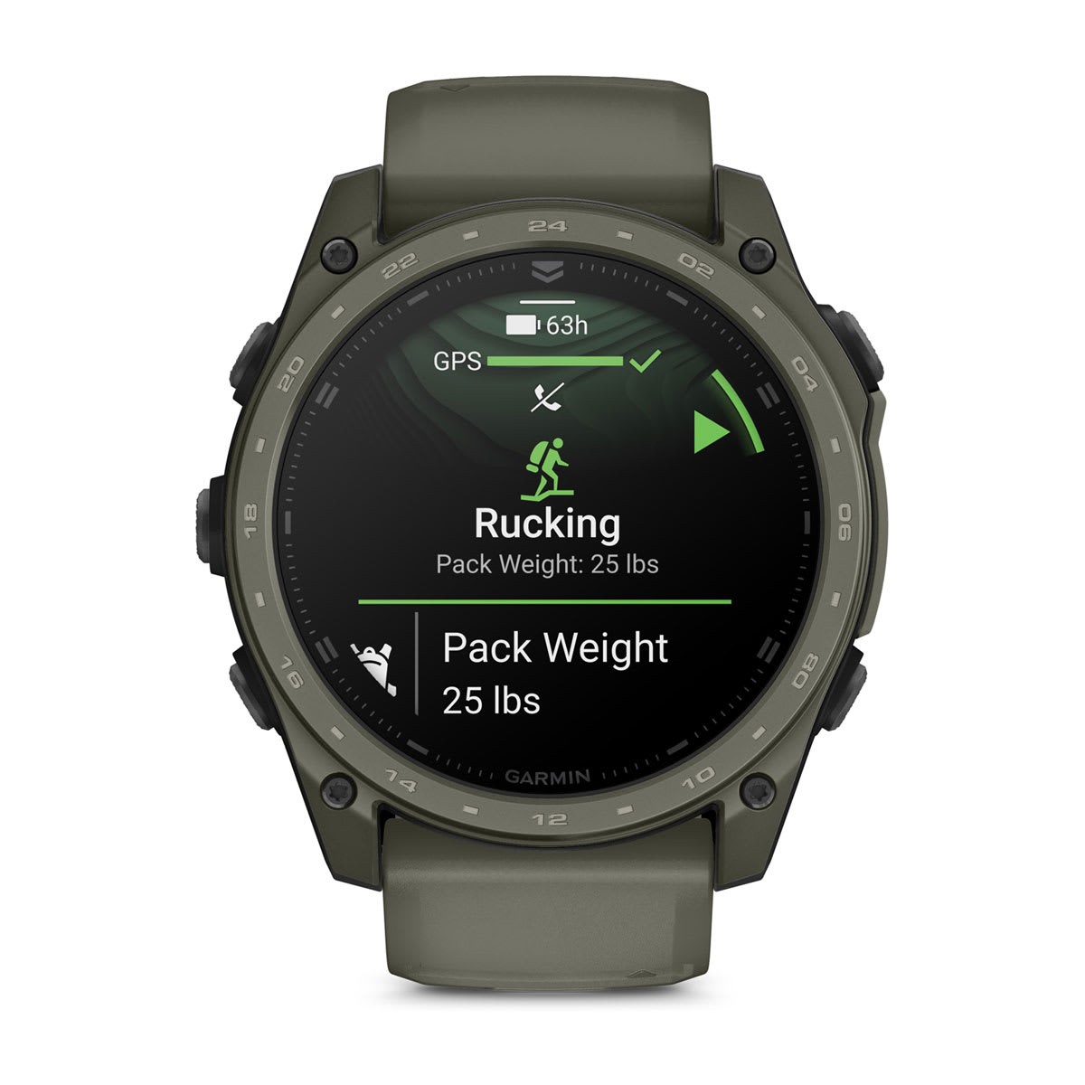 tactix® 8 – 51 mm, AMOLED, Cerakote®-beläggning, Inklusive Applied Ballistics Ultralight™ Solver och Olive Cerakote®-beläggning – Garmin