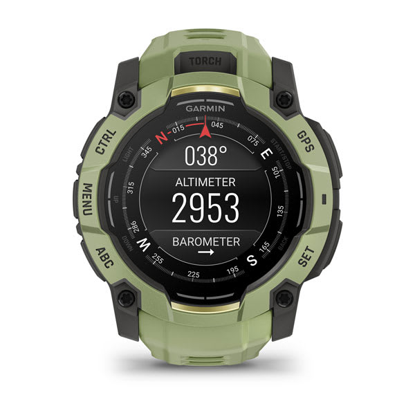 Instinct® 3 – 50 mm, AMOLED, Fern Green med Fern Green-rem – Garmin