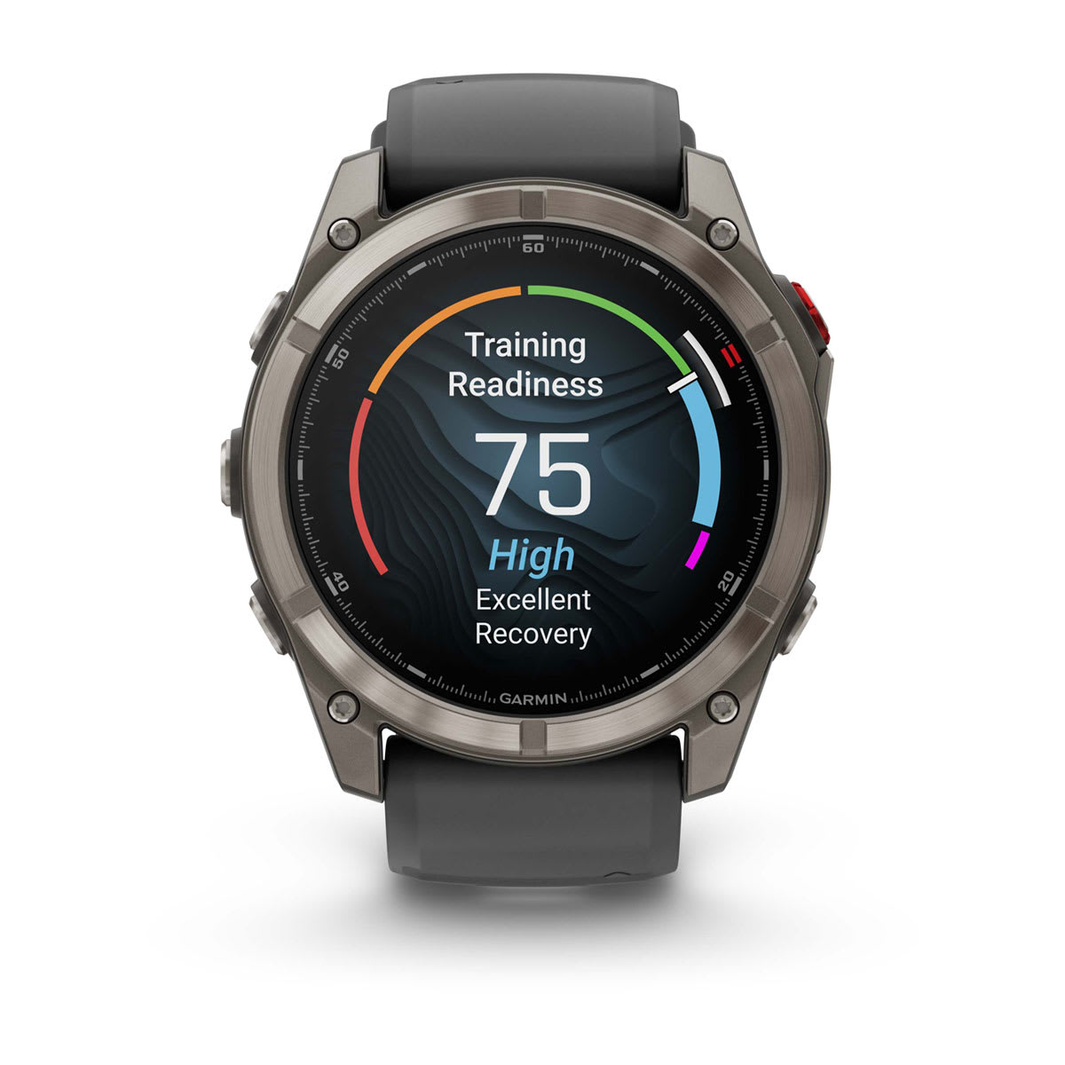 fēnix® 8 Pro – 51 mm, AMOLED, Sapphire, titan med silikonrem i Graphite/Svart – Garmin
