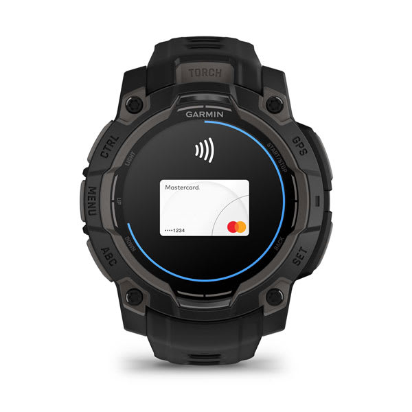 Instinct® 3 – 45 mm, AMOLED, Svart med Svart Rem – Garmin
