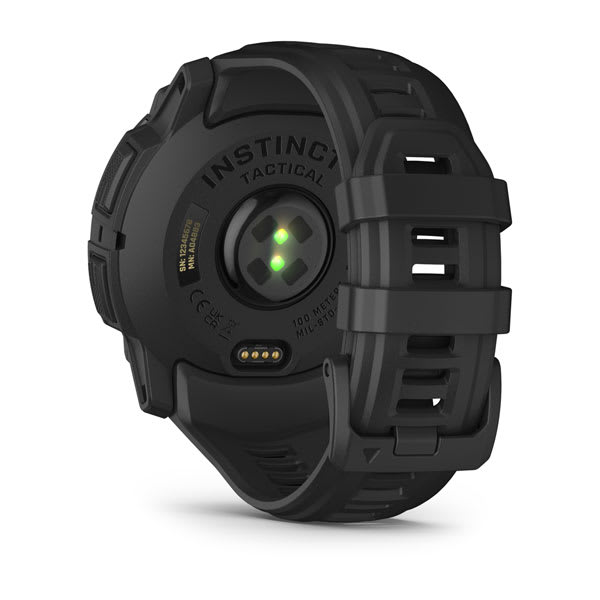 Instinct® 3 – 50 mm, AMOLED, Tactical Edition, Svart med Svart Rem – Garmin