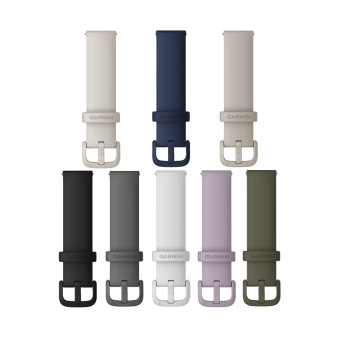 Quick Release remme (20 mm), Mist Grey silikonerem 2