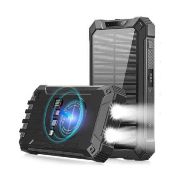 Powerbank 30.000 mAh med solcell - Ignition