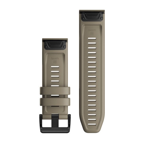 QuickFit® 26 klockarmband Dark Sandstone silikon – Garmin