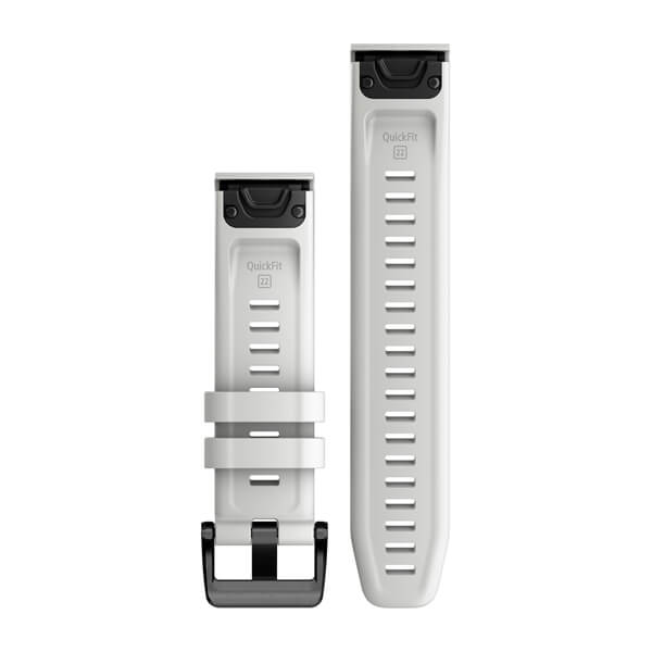 QuickFit® 22 Klockarmband Carrara White Silikon – Garmin