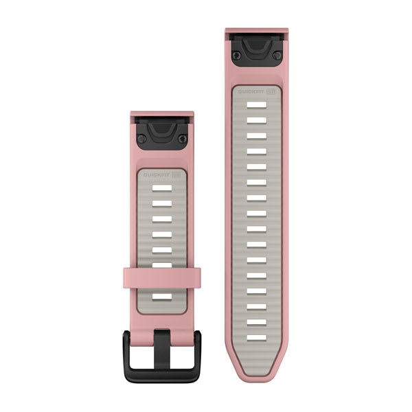 QuickFit® 20 Armband, Dust Rose/Fog Grey Silikon – Garmin
