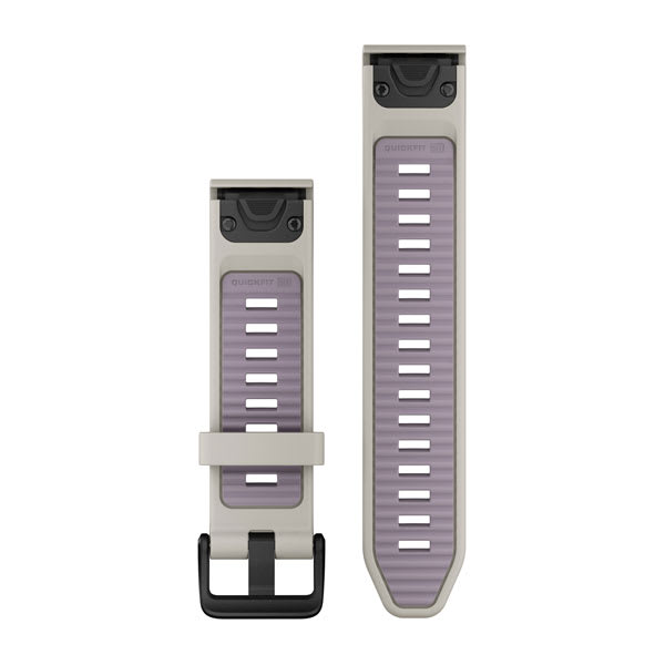 QuickFit® 20-armband, Fog Grey/Lavender silikon – Garmin
