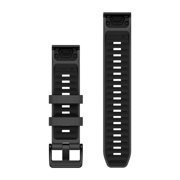 QuickFit® 22 Armband Graphite/Svart Silikon – Garmin