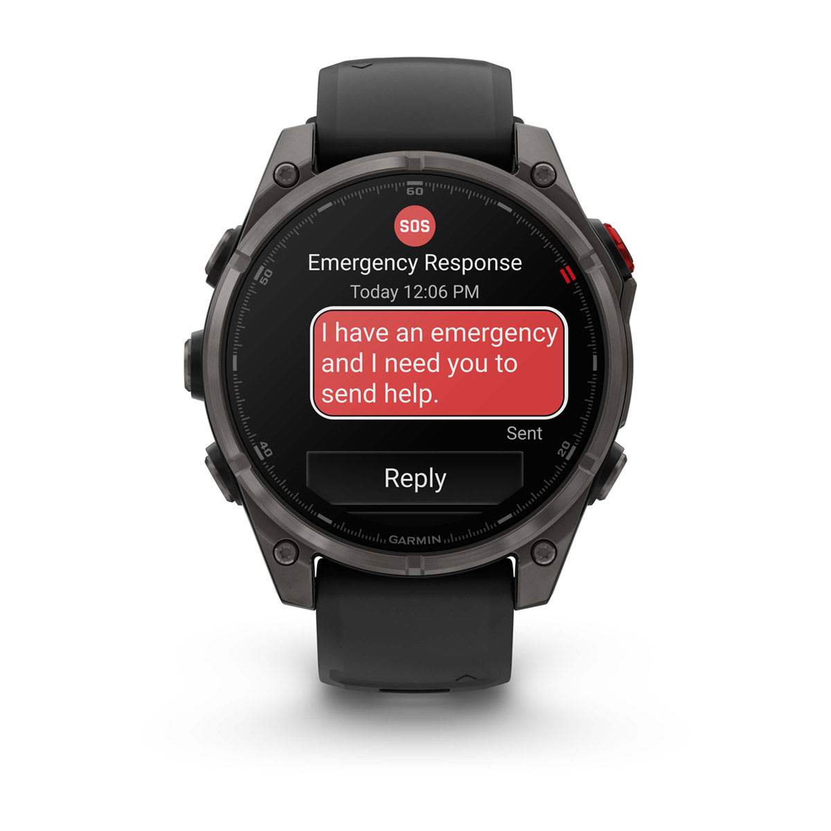 fēnix® 8 Pro – 47 mm, AMOLED, Sapphire, Carbon Grey DLC-titanium med Svart/Pebble Grey silikonarmband – Garmin