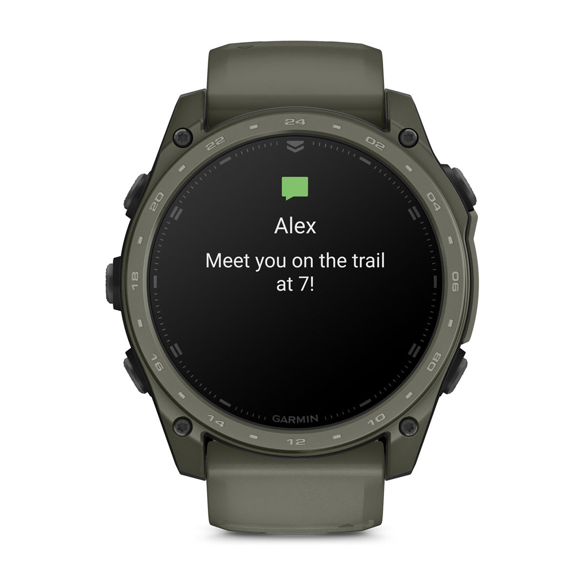 tactix® 8 – 51 mm, AMOLED, Cerakote®-beläggning, Inklusive Applied Ballistics Ultralight™ Solver och Olive Cerakote®-beläggning – Garmin