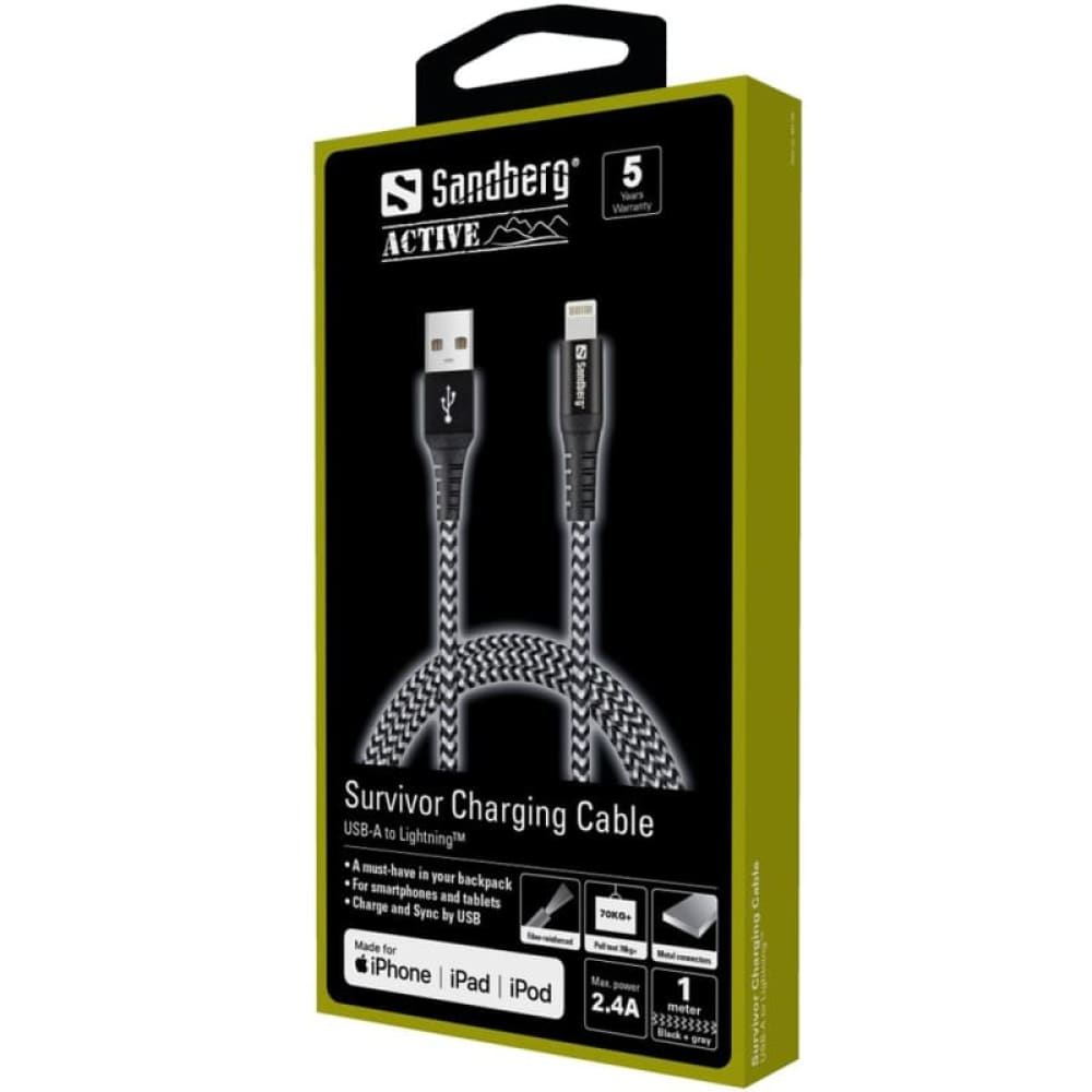 Survivor iPhone laddkabel - Sandberg