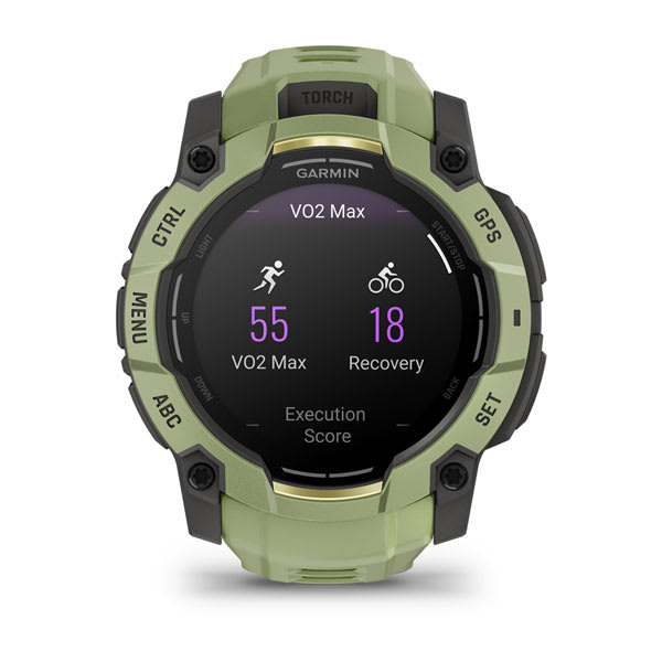 Instinct® 3 – 50 mm, AMOLED, Fern Green med Fern Green-rem – Garmin