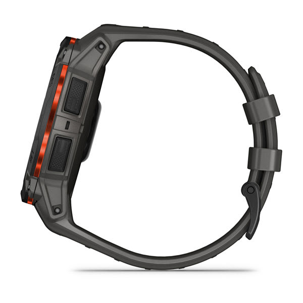 Instinct® 3 – 50 mm, Solar, Svart med Charcoal Rem – Garmin