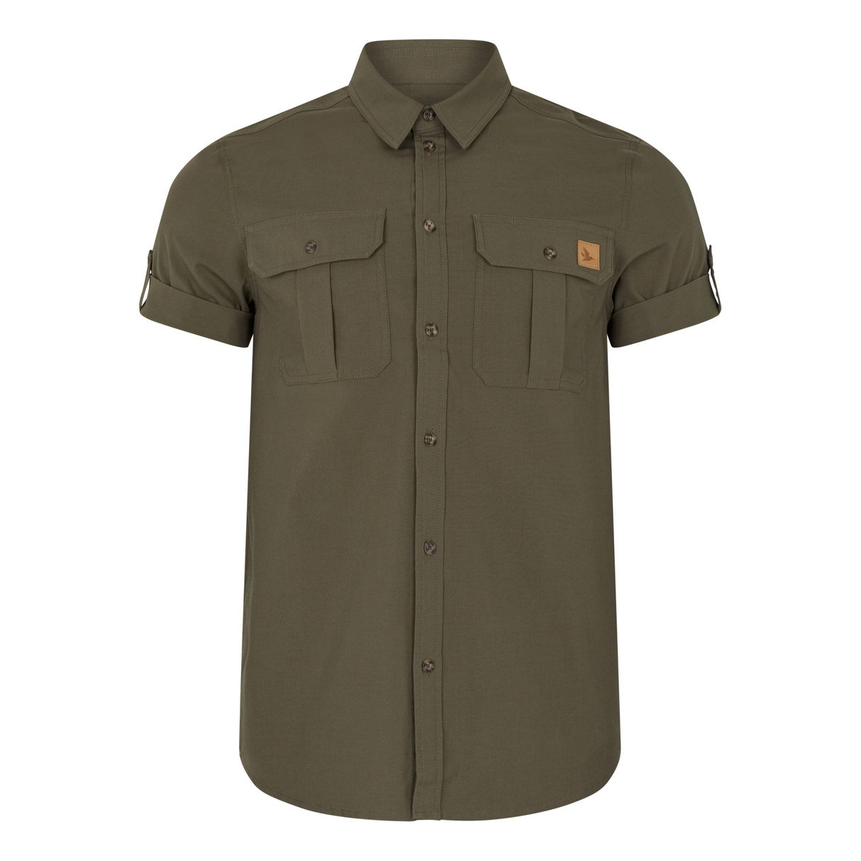 Selous S/S Cargo Skjorte - Grape leaf