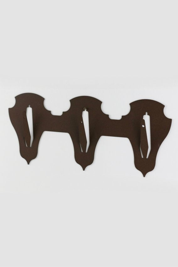 Troféplatta för 3 bockar liggande - classic / Corten - Torp Solution