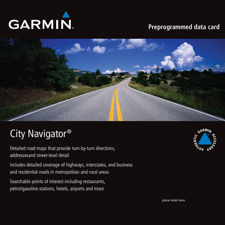microSD™/SD™ card: City Navigator Middle East & Northern Africa NT 2