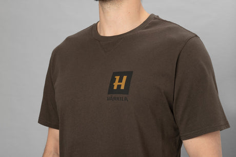 Gorm Kortärmad t-shirt Shadow brown - Härkila