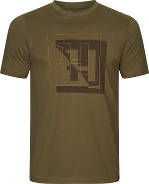 H-logo S/S T-shirt Mörk oliv - Härkila