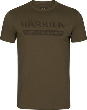 Logo kortärmad T-shirt Willow green - Härkila