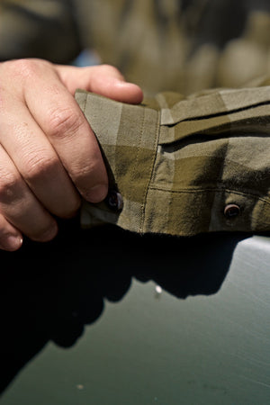 Skandinavisk L/S-skjorta Dark olive check - Härkila