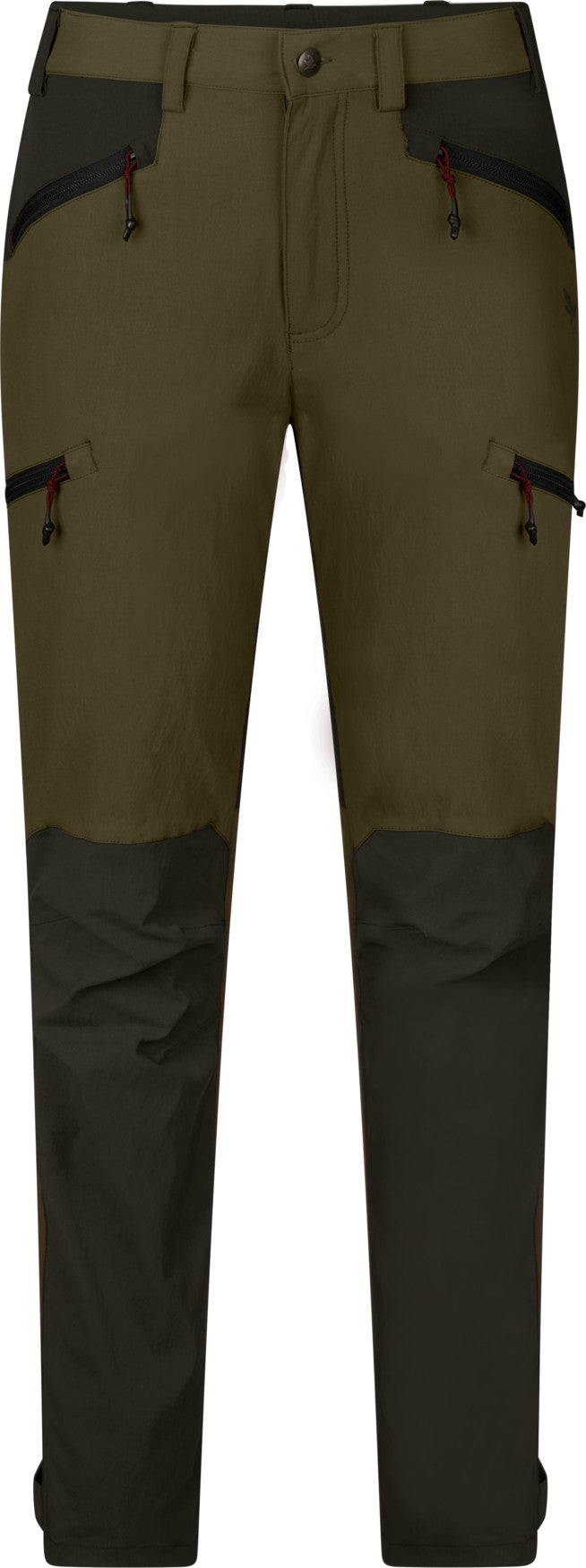 Larch stretch byxor för kvinnor Grizzly brown/Duffel green - Seeland