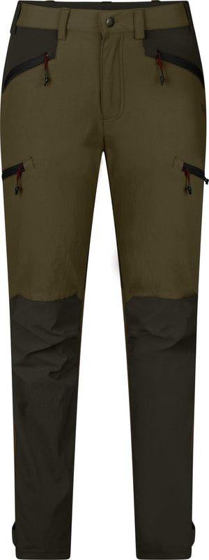 Larch stretch byxor för kvinnor Grizzly brown/Duffel green - Seeland