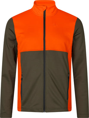 Elliot fleece Pine green/Hi-Vis orange - Seeland
