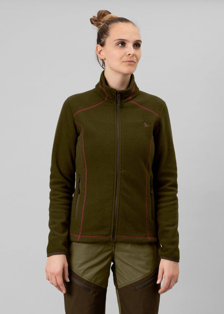 Billie fleecejacka Pine green - Seeland
