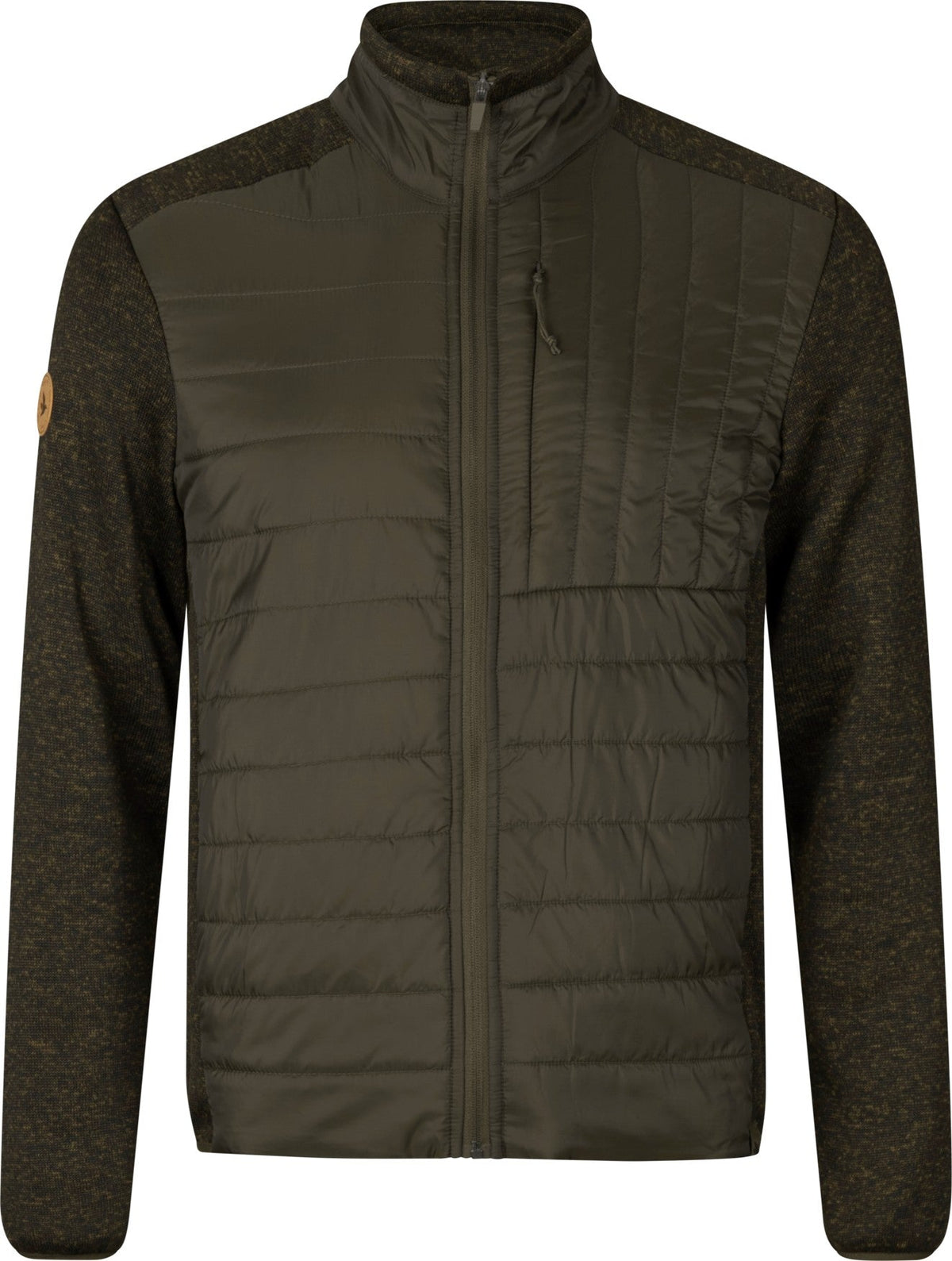 Theo Hybrid Fleece väst Pine green - Seeland