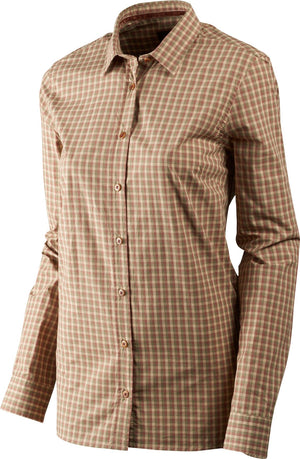 Selja Lady L/S rutig skjorta Moonlight rose check - Härkila