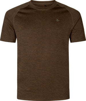 Active S/S t-shirt Demitasse Brun - Seeland