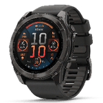fēnix® 8 Pro – 47 mm, AMOLED, Sapphire, Carbon Grey DLC-titanium med sort/Pebble Grey silikonerem 2