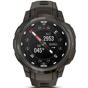 22 mm remme (Instinct® 3 - 45 mm/Instinct Crossover AMOLED), Sort silikone med metalspænde 2