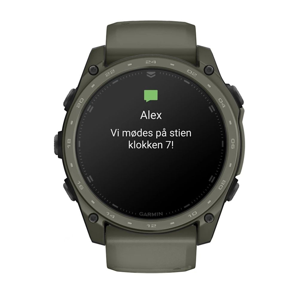 tactix® 8 – 51 mm, AMOLED, Cerakote®-beläggning, Inklusive Applied Ballistics Ultralight™ Solver och Olive Cerakote®-beläggning – Garmin