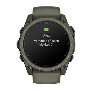 tactix® 8 – 51 mm, AMOLED, Cerakote®-beläggning, Inklusive Applied Ballistics Ultralight™ Solver och Olive Cerakote®-beläggning – Garmin