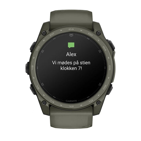 tactix® 8 – 51 mm, AMOLED, Cerakote®-beläggning, Inklusive Applied Ballistics Ultralight™ Solver och Olive Cerakote®-beläggning – Garmin