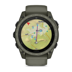 tactix® 8 – 51 mm, AMOLED, Cerakote®-beläggning, Inklusive Applied Ballistics Ultralight™ Solver och Olive Cerakote®-beläggning – Garmin