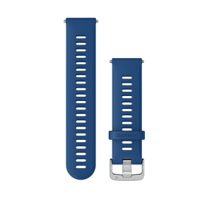 Quick Release remme (18 mm), Whitestone/Tidal Blue, sølv hardware 2