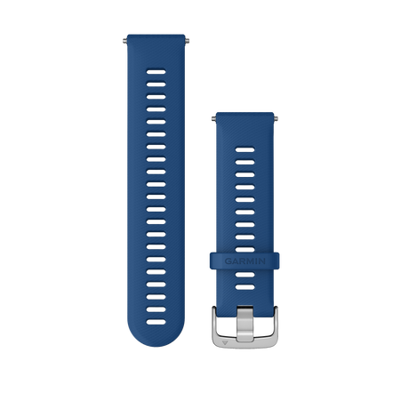 Quick Release remme (18 mm), Whitestone/Tidal Blue, sølv hardware 2